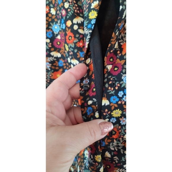 Zara Trafaluc Floral Patterned Long Sleeved  Romper Size Large - Picture 4 of 7